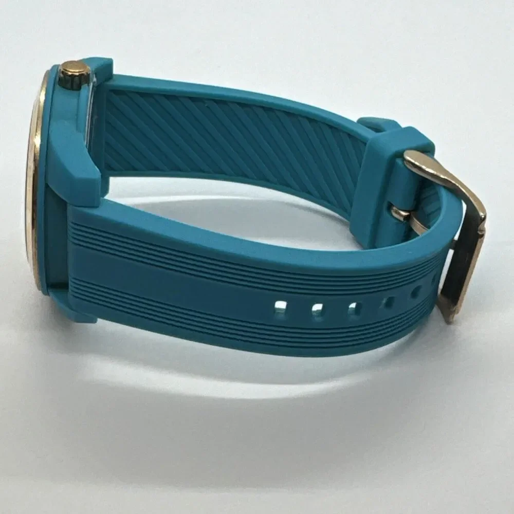 Michael Kors MK2559 Women's Turquoise Silicone Strap Analog Dial Watch JNA301